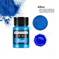 Poudre de Pigment Néon Chromé, Colorant Fluorescent pour Nail Art, Résine Époxy, Bricolage, Fabrication de Savon et Pigments pour Cuir