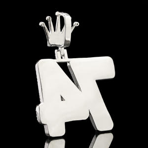 Colgante Hip Hop Personalizado de Acero Inoxidable con Incrustaciones de Diamantes - Product Image 2