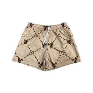 กางเกงขาสั้นเล่นบาสเก็ตบอลยิมสำหรับผู้ชายกางเกงขาสั้นตาข่ายหนาแบบคู่ทำจากโพลีเอสเตอร์100% สำหรับฤดูร้อน - Product Image 1