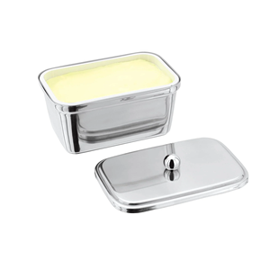 Plato de mantequilla de forma cuadrada de acero inoxidable de primera calidad, platos de mantequilla rectangulares, producto exigente personalizado - Product Image 6