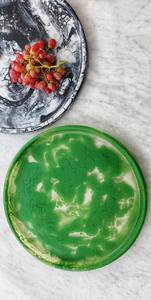 Plateau en résine artistique - Design contemporain unique, centre de table moderne pour desserts, collations, 10 pièces, couleur et logo personnalisables - Product Image 5