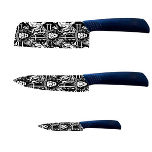 Juego de Cuchillos de Chef de Cerámica Profesional en Oferta, 5 Piezas, Mangos de Plástico Duraderos para Entusiastas de la Cocina, Entrega Rápida - Product Image 1