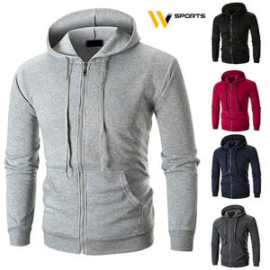 Sudaderas elegantes con cremallera para hombre 100% algodón tela polar de invierno logotipo personalizado bordado de talla grande opción Serigrafía - Product Image 6