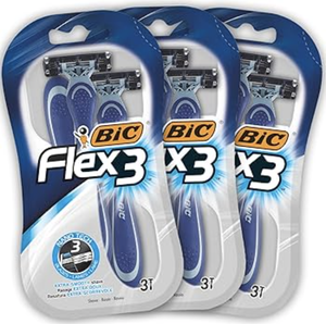 Pour rasoirs Flex 3 Comfort, lot de 4 pour hommes, multi-usages - Product Image 2