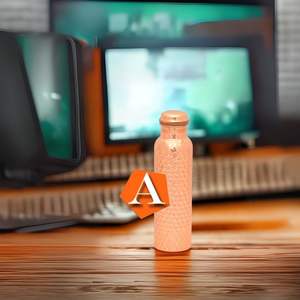 Wholesale Eco-Friendly Ayurveda Wellness Pure Copper <b>Water</b> <b>Bottle</b> Certified Health Benefits Low Price <b>Metal</b> Copper <b>Water</b> <b>Bottle</b> - Product Image 3