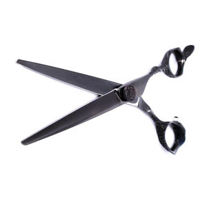 Vente en gros de ciseaux de coiffeur professionnels personnalisés en acier inoxydable japonais 440c Ciseaux amincissants à manche en caoutchouc Beauté - Product Image 6