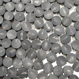 Boutons en corne de buffle écologiques de style animalier naturel, noirs, faits à la main pour vêtements et artisanat - Product Image 1