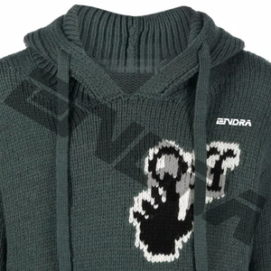 เสื้อสเวตเตอร์โอเวอร์ไซส์สำหรับผู้ชายเสื้อฮู้ดธรรมดาแบบสวมหัวสไตล์สตรีท - Product Image 6