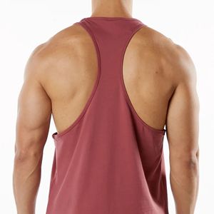 ผ้าฝ้าย94% สแปนเด็กซ์6% ผ่อนคลายพอดีเหงื่อระบายอากาศ Low Cut Neckline เปิด Racerback ขนมปังขิงบุรุษก้าว - Product Image 6