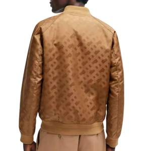 เสื้อแจ็คเก็ตบอมเบอร์ลายทรายสำหรับผู้ชาย สกรีนโลโก้ได้ แฟชั่นสไตล์เบสบอล วาร์ซิตี้ กันลม เหมาะสำหรับกิจกรรมกลางแจ้ง ลำลอง สไตล์นักบิน - Product Image 2