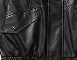 เสื้อแจ็กเก็ตหนังสำหรับผู้ชายวัสดุเนื้อนุ่มระบายอากาศได้ดีเสื้อแจ็กเก็ตผู้ชายกันยับ - Product Image 4