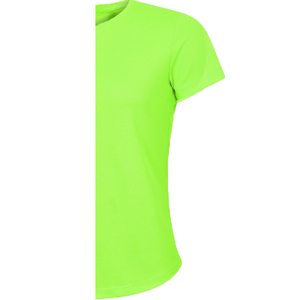 T-shirt personnalisé pour femme, col rond, manches courtes, couleur unie, respirant, en tissu molletonné en coton biologique écologique - Product Image 5