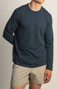 เสื้อยืดแขนยาวสำหรับผู้ชายผ้าฝ้าย100% ทนทานและใส่สบายทำตามสั่ง - Product Image 3