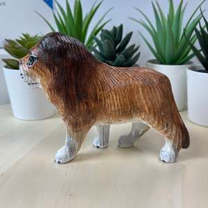 Statua di Leone Intagliata a Mano YEEYAYA, Design Art Deco in Ferro per Decorazione Casa, Stanza, Parete, Figurine di Animali Selvatici e Zoo - Product Image 4