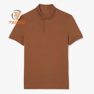 Alta calidad verano liso 100% piqué algodón personalizado hombres camisetas Logo estampado Camiseta Hombre en blanco liso de talla grande camisas para hombre - Product Image 3