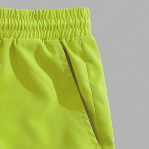 Pantalones cortos de color sólido para hombre, traje de manga corta, traje de camiseta, conjunto fino de dos piezas con estampado de verano para hombre, fabricantes de ropa personalizados - Product Image 6