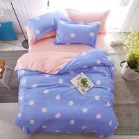 Parure de lit personnalisable de haute qualité en soie, coton et polyester, motif végétal de dessin animé, 300 fils, anti-statique