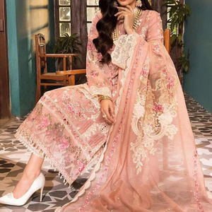 ชุดสูทซาลวาร์คาเมซเย็บ3ชิ้นสำหรับผู้หญิงชุดทางการสำหรับงานแต่งงานทางการสวมใส่สบายน้ำหนักเบา - Product Image 1