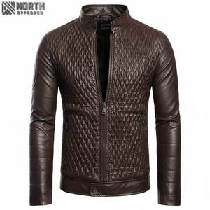 Chaqueta de cuero de alta calidad precio al por mayor cómodo diseño Oem nuevo diseño Casual Wear cantidad Racer Bomber Jacket personalizado - Product Image 1