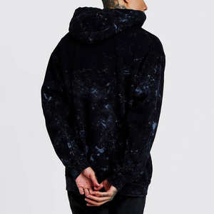 Vente en gros de sweats à capuche unisexe en coton épais pour hommes avec logo personnalisé pull surdimensionné et lavé à l'acide pour l'hiver - Product Image 5