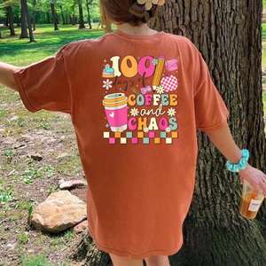 Camiseta de Verano para Mujer, Fabricada por OEM, de Alta Calidad, 240 GSM, 100% Algodón Lavado, Holgada, Personalizada, con Estampado Gráfico, Talla Grande - Product Image 4