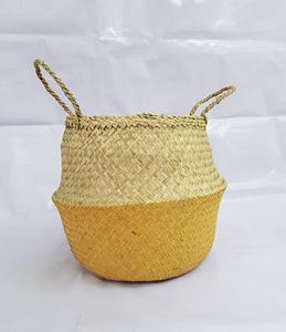 High quality colorful <b>baskets</b> new design <b>seagrass</b> belly <b>basket</b> for home <b>storage</b> & organization decoration from Vietnam - Product Image 5