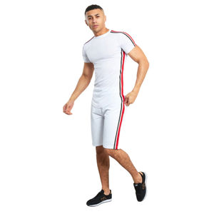 <b>Men</b> Casual <b>Shorts</b> <b>Sets</b> <b>Short</b> Sleeve Cotton T-Shirt <b>Shorts</b> Plain Tracksuit <b>Set</b> Menswear 2 Piece <b>Sets</b> - Product Image 5