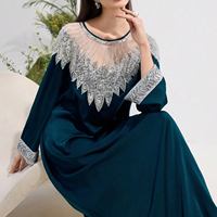 Appliques de col en dentelle brodées de sequins 3D, patchs perlés pour encolure de vêtements, accessoires de robe, abaya