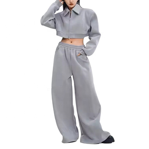 Custom Logo Printing Plain Blank Wide Leg Baggy Style Oversized Trousers Customized Logo Print inner Drawstring Botton Trouser - Product Image 6