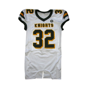 Camiseta de fútbol americano de sarga de aparejos personalizada para jóvenes adultos diseño corto transpirable para equipos profesionales de fútbol universitario - Product Image 3