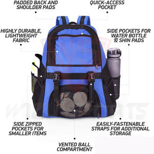 Venta al por mayor de mochila ligera de softball y béisbol de moda para hombre Deporte gimnasio bolsa de lona zapatos compartimento opción OEM disponible - Product Image 4