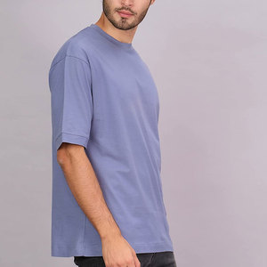 เสื้อยืดผ้าฝ้าย100% สำหรับผู้ชายขนาดใหญ่พิเศษเปิดไหล่ปล่อยเล็กๆทรงหลวมดีไซน์ใหม่ - Product Image 5