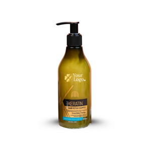 Shampooing de réparation de cheveux à la kératine de marque personnalisée avec alimentation en profondeur pour la fabrication en vrac disponible pour les commandes de marque privée - Product Image 1