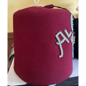 Vintage Shriners Masonic Fez Hat con borla Freemasons Masonic Hat - Product Image 5