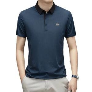 เสื้อเชิ้ตลำลองผู้ชายแขนสั้นลายทางสำหรับวันหยุดพักผ่อนของ2025เสื้อโปโลแฟชั่นลำลองแฟชั่นฤดูร้อน - Product Image 2