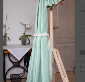 ผ้าม่านผูกหลัง, ผ้าม่าน holdbacks macrame, ยูเครน Shop - Product Image 2