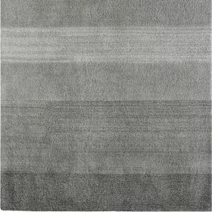 Alfombra de Lana de Nueva Zelanda Hecha a Mano, de Pelo Alto, Textura Gruesa y Lujosa, Color Gris, Alfombras de Lujo, Aspecto Sobrio, Hechas a Mano - Product Image 1