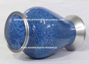 Urnes funéraires en aluminium de style américain de haute qualité pour cendres humaines, fournisseur indien d'articles funéraires faits à la main - Product Image 5