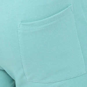 Conjunto doble informal de verano para hombre, chándal, Polo de manga corta de 2 piezas con bolsillo frontal, algodón de Color sólido transpirable - Product Image 5