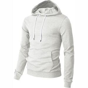 Kandari เสื้อฮู้ดกีฬาสำหรับผู้ชายสีทึบเทคนิคการปักลาย3D - Product Image 4