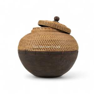 Natural Woven <b>Rattan</b> <b>Storage</b> <b>Box</b> For Living Room Bedroom And Home <b>Storage</b> - Product Image 1