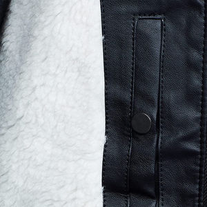 Nouvelle arrivée Veste d'hiver en cuir véritable à capuche et fermeture éclair pour homme Logo avant Service OEM disponible Quantité en gros Coupe-vent - Product Image 5