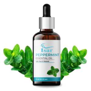 Huile essentielle de menthe poivrée 100% pure naturelle de qualité supérieure, 100 ml, bouteille, Inde, soin des cheveux, parfum frais, marque Isar, ISO 3 - Product Image 1