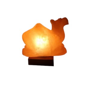 โคมไฟเกลืออูฐหิมาลัยแท้ 100% แกะสลักด้วยมือ รูปทรงเรขาคณิต ช่วยเสริมสุขภาพและคุณภาพอากาศ บริษัทเซียน - Product Image 1