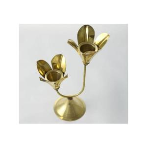 Grand porte-bougie en métal pour décoration de mariage Candélabre de luxe plaqué or pour décoration de mariage - Product Image 6