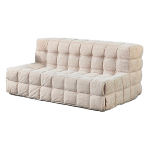 Modern Compact <b>Sofa</b> for <b>Tiny</b> House with Reclining Function Fabric Upholstery and Tufted Design - Product Image 1