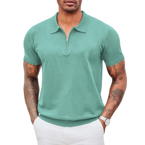 Polo personnalisé à séchage rapide, logo personnalisé, vêtements en stock, vêtements en vrac, mélange de vêtements, vêtements en balles, vêtements usagés, polo à fermeture éclair - Product Image 1