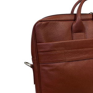 Sac à main professionnel pour ordinateur portable en cuir véritable de qualité supérieure, léger, avec fermeture éclair, élégant et luxueux, pour hommes - Product Image 6
