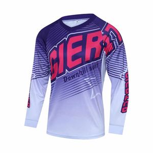 Maillot de moto à manches longues pour homme Technique de sublimation à séchage rapide Personnalisable Nom d'équipe pour les sports d'extérieur Basse quantité minimale de commande - Product Image 1