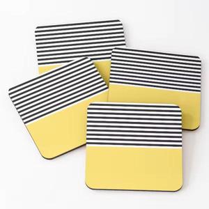 Print Sublimation Best Price square Blank Cork Bottom Wooden Tile Coffee <b>bar</b> Beer Mug Cap coaster Set for Drinks with Holder - Product Image 1